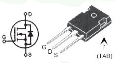 IXTH12N100L, N-канальный силовой MOSFET-транзистор с режимом обогащения, область безопасной работы прямого смещения (FBSOA)